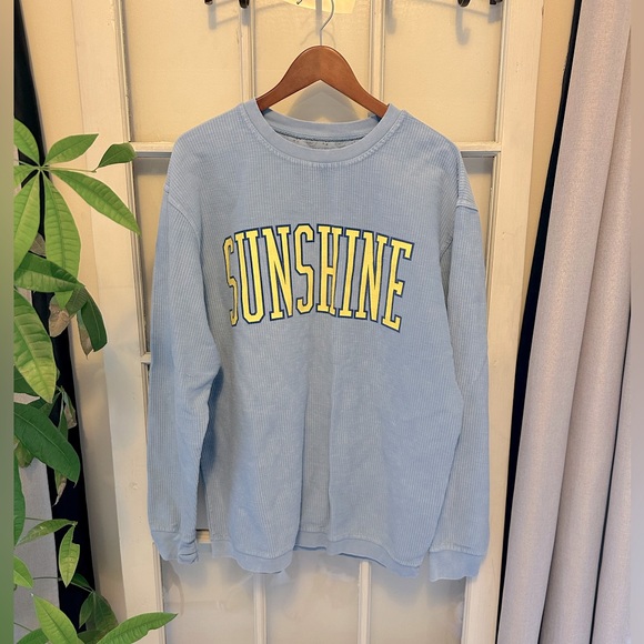 Royce Brand Sunshine Oversized Printed Cord Sweatshirt - Picture 1 of 5